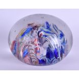 AN ANTIQUE FRENCH SCRAMBLE PAPERWEIGHT. 7.25 cm diameter.