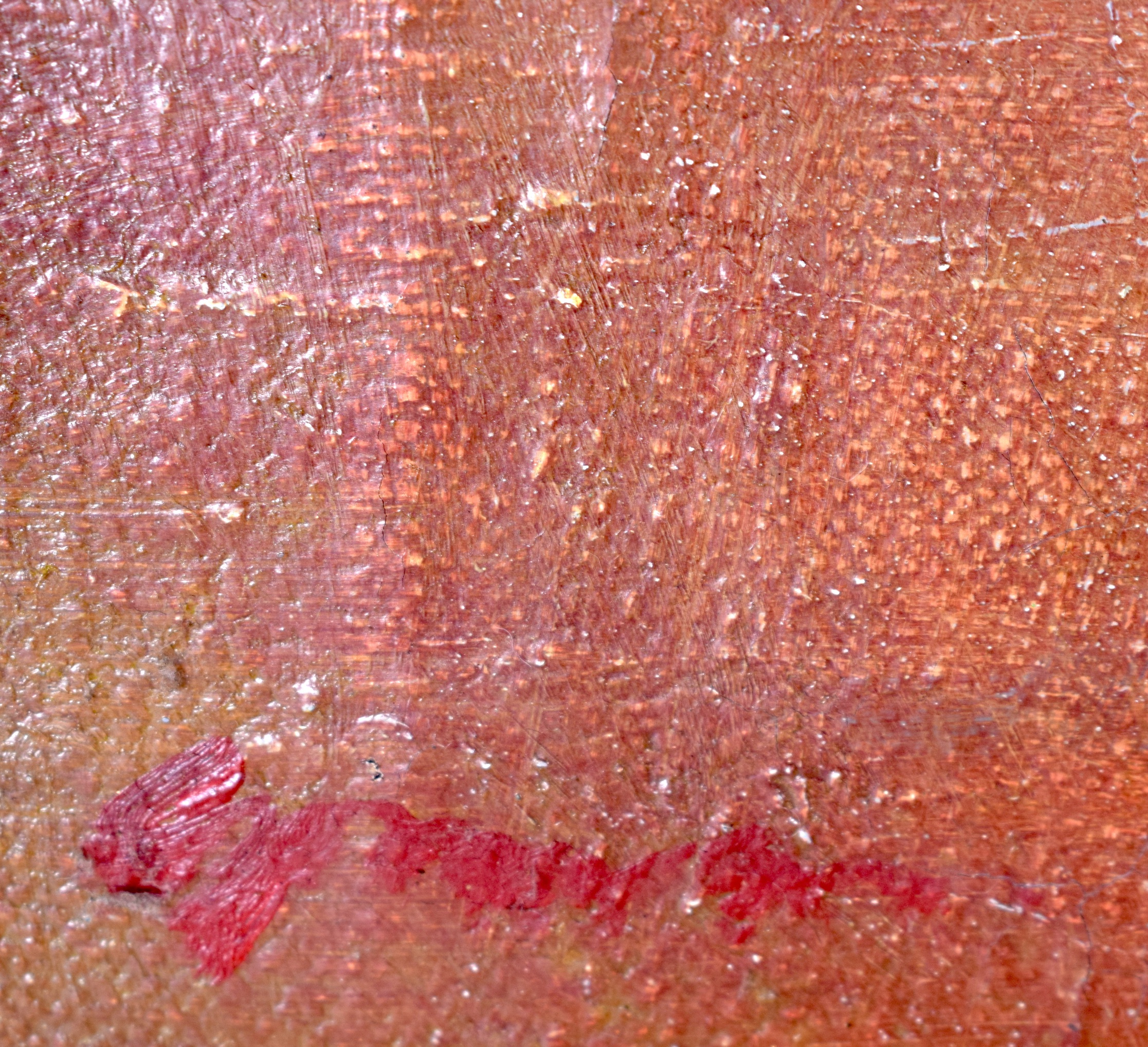 DES GORMAN (Scottish), framed oil on canvas, signed, "Red Coffee Pot & Tulips". 51 cm x 45 cm. - Bild 2 aus 3