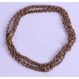 AN ANTIQUE GUARD CHAIN. 30 grams.