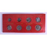 A SET OF EARLY SILVER COINS including a Bezamt, Drachma. (8)