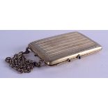 AN ART DECO CONTINENTAL SILVER GILT COMPACT. 175 grams. 8 cm x 6 cm.