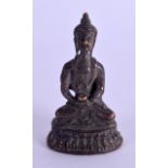 A MINIATURE ASIAN BRONZE BUDDHA. 5.25 cm high.