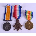 THREE WWI MEDALS presented to 204602 l a m d m c lellan raf. (3)