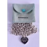 A TIFFANY & CO SILVER CHAIN. 59 grams.