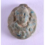 AN EUROPEAN BRONZE MEDALLIONS possibly antiquity. 2.5 cm wide.