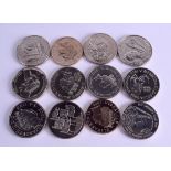 SEVEN SILVER COINS. (7)