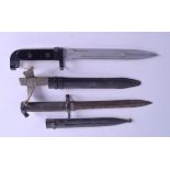 TWO MILITARY KNIVES. 34 cm & 31 cm long. (2)