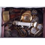 A BOX OF WRISTWATCHES. (qty)