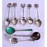 EIGHT VARIOUS SILVER SPOONS. 109 grams. (8)