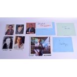 A COLLECTION OF AUTOGRAPHS including Paul King, Terry Wogan etc. (qty)