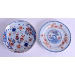 TWO 18TH CENTURY CHINESE EXPORT PLATES Qianlong. 22 cm diameter. (2)