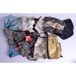 A GROUP OF TWENTY 19TH/20TH CENTURY CHINESE SILK FRAGMENTS in various forms and sizes. (20)