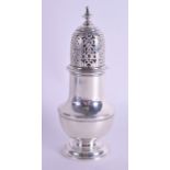 A MID 18TH CENTURY SILVER SUGAR CASTER. London 1750. 6.9 oz. 15 cm high.