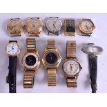 A GROUP OF TEN VINTAGE WRISTWATCHES. (10)