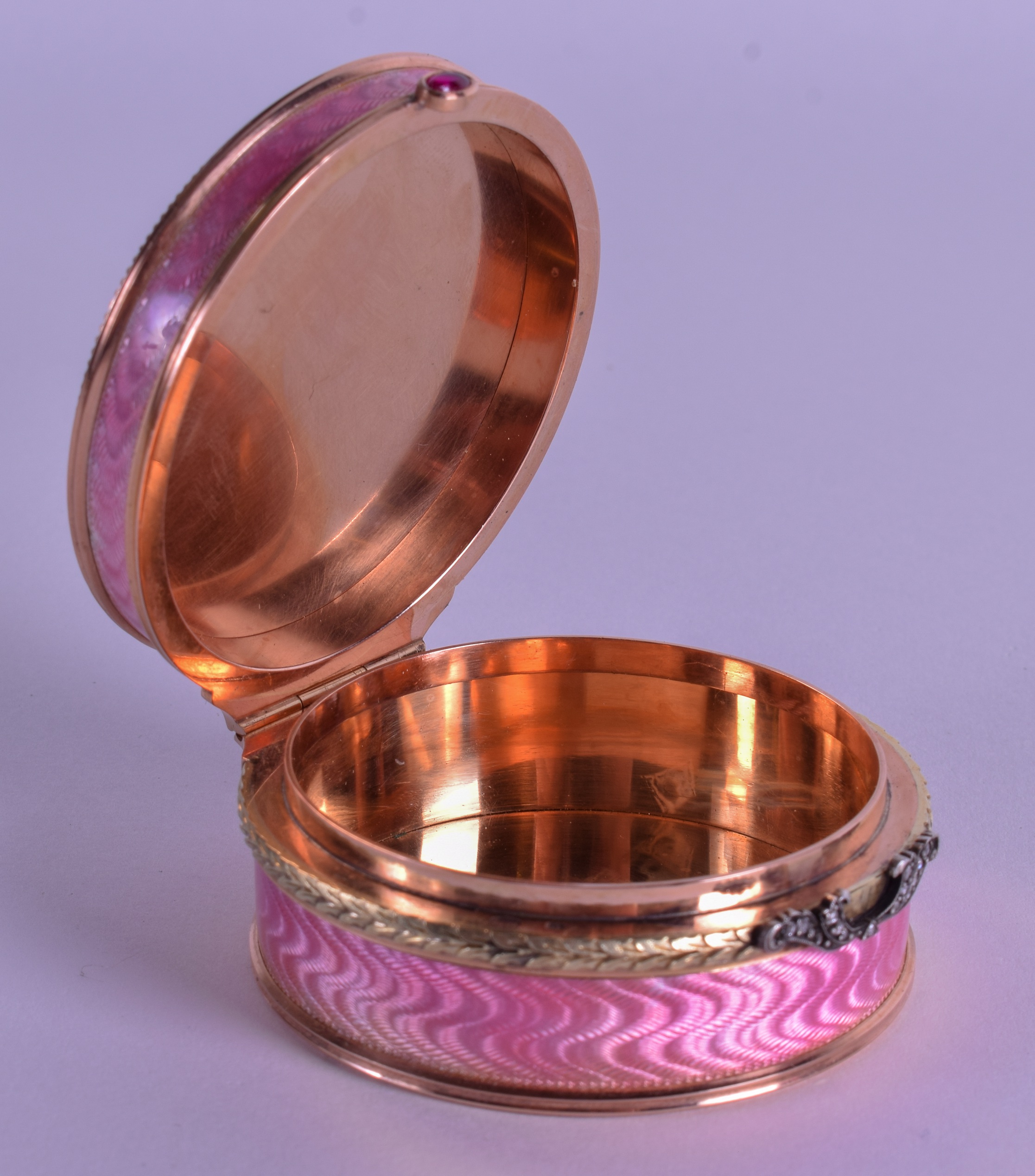 Pale Pink Enamel & Gold Box 4