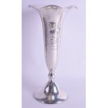 AN AMERICAN HAMMERED SILVER SAN FRANCISCO SHREVE & CO GOLF TROPHY presented to Mrs T S Baker 16th Ma