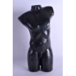 A STYLISH BRONZE TORSO OF A MALE modelled with genitals exposed. 44 cm x 22 cm.