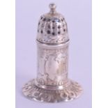 A VERY RARE VICTORIAN SILVER MINIATURE LIGHTHOUSE CASTER. London 1875. 5 cm high.