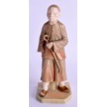 A LATE 19TH CENTURY ROYAL WORCESTER FIGURE OF THE CHINAMAN from the Countries of the World, with two