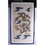 A GOOD PAIR OF 18TH/19TH CENTURY CHINESE PAINTED SILK PITH WATER COLOURS depicting imperial five cla