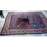 A HUGE 19TH CENTURY NORTH WEST PERSIAN BIDJAR CARPET C1880 decorated with a red and yellow anding of