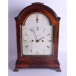 AN EARLY 19TH CENTURY MAHOGANY CASED BRACKET CLOCK C1810 by James Rogers of Lorselydown. 38 cm x 23