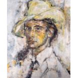 ITALIAN SCHOOL (20th century), unframed oil on canvas, quarter length portrait of a male wearing a