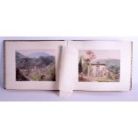 A FINE PAIR OF EARLY 20TH CENTURY JAPANESE MEIJI PERIOD LACQUER PHOTOGRAPH ALBUMS by K Tamamura, of