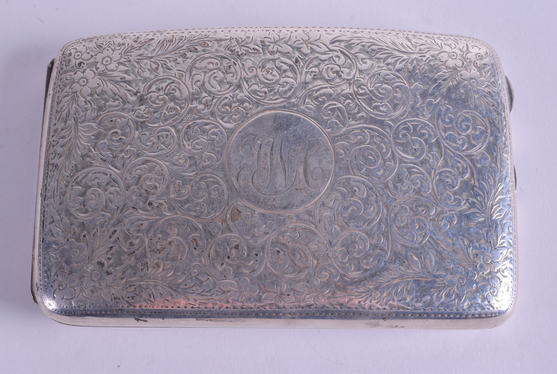 A LARGE SILVER CIGARETTE CASE. London 1912. 5.3 oz. 12 cm x 8 cm.