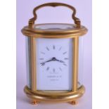 A GARRARD & CO LONDON CARRIAGE CLOCK. 16.5 cm high inc handle.