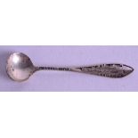 A RARE AMERICAN SILVER HUDSON RIVER SPOON. 7 cm wide.