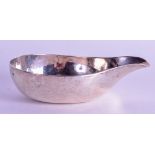 A GEORGE III SILVER PAP BOAT. 1.5 oz. London (date letter unclear). 9.75 cm wide.