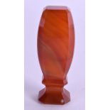 A 19TH CENTURY CARVED AGATE SEAL. 5.75 cm high.