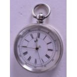 A LARGE SILVER DOCTORS POCKET WATCH. 6 cm wide.