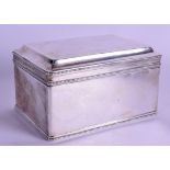 AN ANTIQUE DUTCH BONEBAKKER & ZOON SILVER CASKET. 15.4 oz. 14 cm x cm.