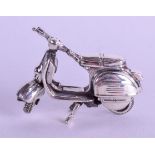 A STERLING SILVER SCOOTER. 4.25 cm wide.