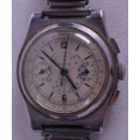 A VINTAGE COMPUR UNIVERSAL CHRONOGRAPH WRISTWATCH. 4 cm wide.