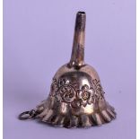 AN ANTIQUE STERLING SILVER FUNNEL. 4.25 cm high.