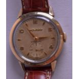 A MOVADO AUTOMATIC WRISTWATCH. 3.25 cm wide.