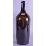 A LARGE EARLY 19TH CENTURY GLASS WINE BOTTLE. 47 cm high.