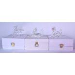 SWAROVSKI FABULOUS CREATURES - DRAGON / UNICORN / PEGASUS WITH PLAQUE, All boxed with Certificate