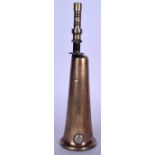A VINTAGE BRASS KING OF THE ROAD HORN, inset with makers stamp. 36 cm high.