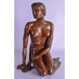 A GOOD FRENCH BRONZE FIGURE OF THE COPENHAGEN MERMAID by Claude Lalanne, modelled after the original