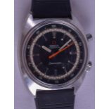 AN UNUSUAL OMEGA CHRONOSTOP SEAMASTER CHRONOSTOP WRISTWATCH. 4 cm wide.