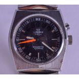 A RARE RETRO LEMANIA TROY REGATTA WRISTWATCH. 3.5 cm wide.