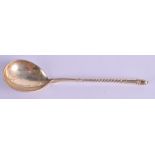 A RUSSIAN SILVER SPOON. 2 oz.