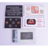 THREE BOXED COIN SETS. (3)