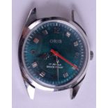 AN ORIS STAINLESS STEEL WATCH. 3 cm wide.