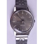 A VINTAGE STAINLESS STEEL OMEGA SEAMASTER WATCH. 3 cm wide.