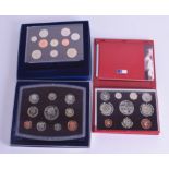 THREE BOXED COIN SETS. (3)